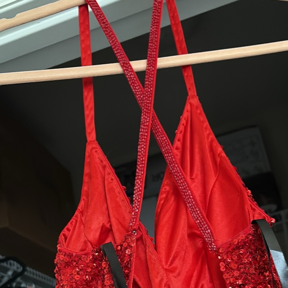Red Sequin Gown - Picture 4 of 5